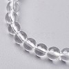 Natural Quartz Crystal Stretch Bracelets G-N0268-01-2