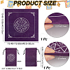 Star Pattern Square Velvet Tarot Tablecloth for Divination AJEW-WH0470-82C-2