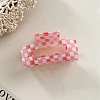 Checkered Acrylic Large Claw Hair Clips PW23031780741-1