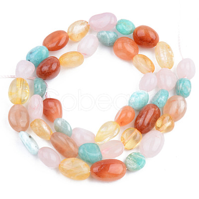 Natural Mixed Gemstone Beads Strands G-S359-153-1