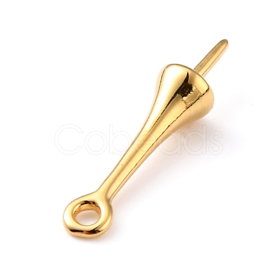 Brass Cup Peg Bails KK-WH0047-17-1