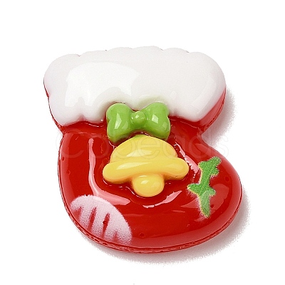 Christmas Theme Opaque Resin Cabochons RESI-R441-03-1