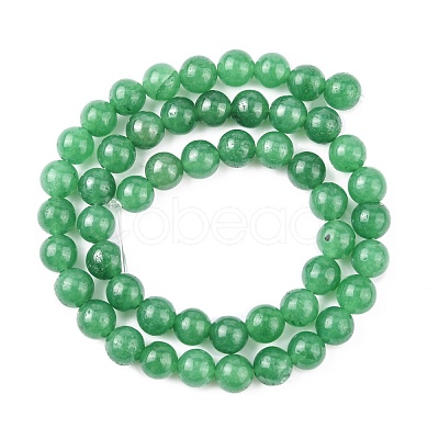 Natural White Jade Bead Strands X-G-R165-8mm-14-1