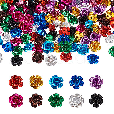 Fashewelry 300pcs 10 colors Aluminum Cabochons MRMJ-FW0001-02-1