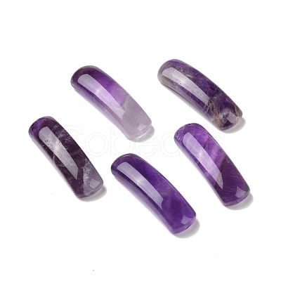 Natural Amethyst Connector Charms G-D460-02F-1