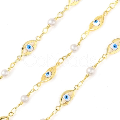 Enamel Lip Link Chains CHC-C006-02G-04-1