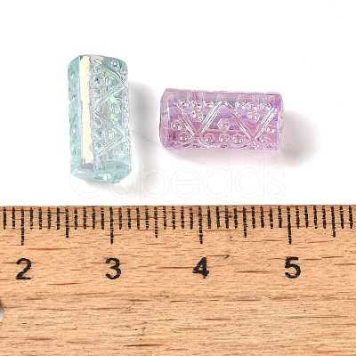 UV Plating Acrylic Beads OACR-G036-01-1