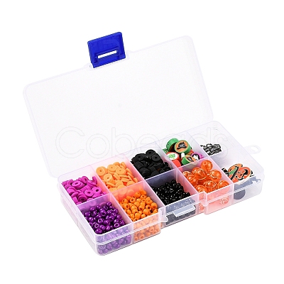 850Pcs Geometry Glass Seed & Polymer Clay Beads DIY-YW0002-75-1