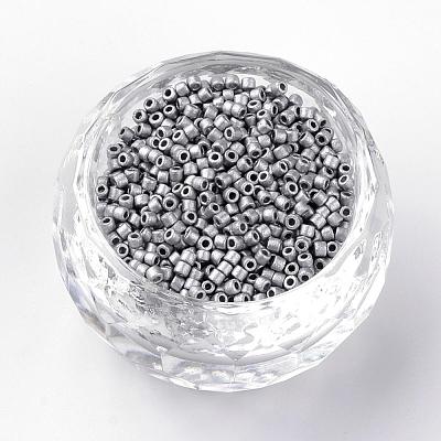 Baking Paint Cylinder Seed Beads SEED-R041-15-1