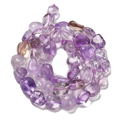 Natural Ametrine(Dyed & Heated) Beads Strands G-P497-01E-50-1