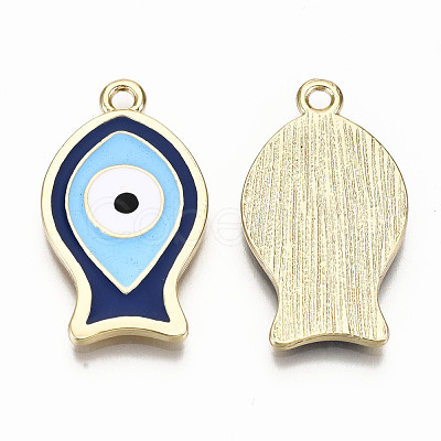 Alloy Enamel Pendants PALLOY-T075-34-NR-1