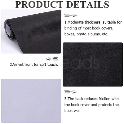 2M Velvet Book Covers DIY-WH0491-88A-02-1