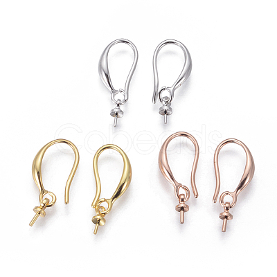 Brass Earring Hooks KK-E779-01-1