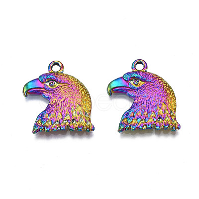 Rainbow Color Alloy Pendants Enamel Settings PALLOY-S180-315-1