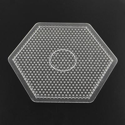 Hexagon ABC Plastic Pegboards used for 5x5mm DIY Fuse Beads DIY-Q009-53-1