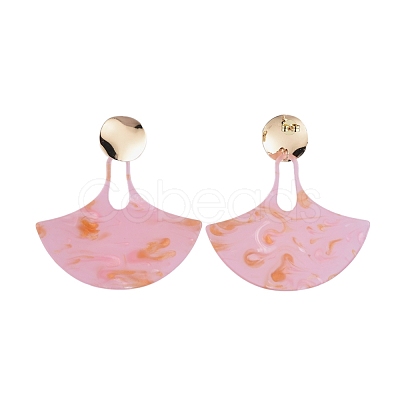 Cellulose Acetate(Resin) Dangle Stud Earrings EJEW-JE04076-05-1