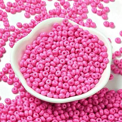 Baking Paint Glass Seed Beads SEED-B001-02A-01-1