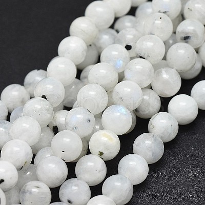 Natural Rainbow Moonstone Beads Strands G-I249-B04-01-1