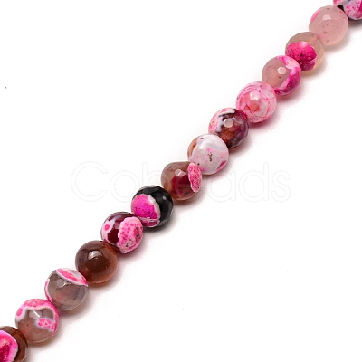 Natural Dyed Agate Bead Strands G-WH0008-23A-1