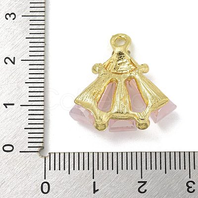 Rack Plating Alloy Glass Pendants FIND-M033-09A-01-1