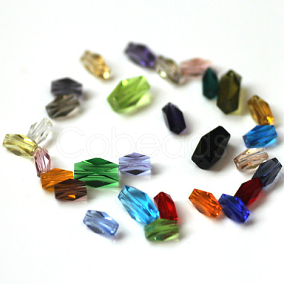 Imitation Austrian Crystal Beads SWAR-F055-8x4mm-M-1