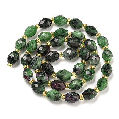 Natural Ruby in Zoisite Beads Strands G-N342-41-1