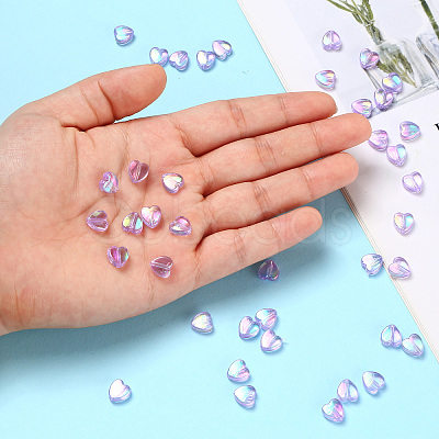 100Pcs Eco-Friendly Transparent Acrylic Beads TACR-YW0001-07D-1