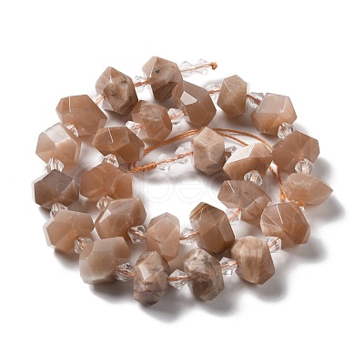 Natural Sunstone Beads Strands G-B027-A03-1