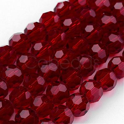 Transparent Glass Bead Strands GLAA-G013-8mm-97-1