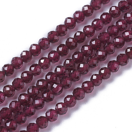 Natural Garnet Beads Strands G-F596-03-3mm-1