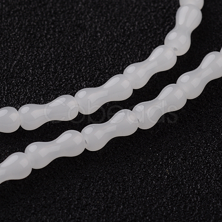Bone Imitation Jade Glass Bead Strands EGLA-J136-NC01-1