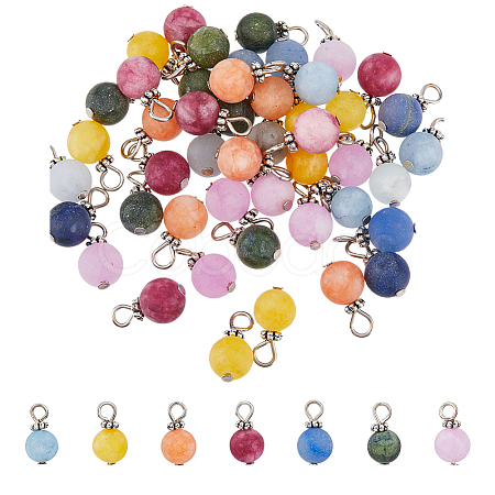 DICOSMETIC 12 Sets Gemstone Charms FIND-DC0001-37-1