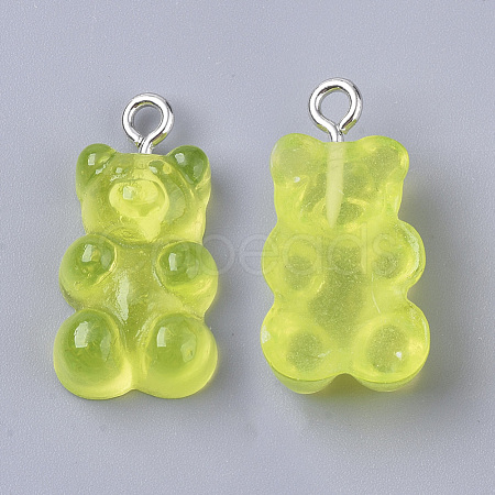 Resin Pendants X-CRES-T017-001G-1