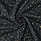 Star Pattern Nylon Mesh Fabric, for Dress Costumes Decoration, Black, 160~168x0.02cm, 3m/pc