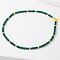 Simple Design Synthetic Malachite Beaded Necklaces for Women, 