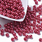 Imitation Pearl Acrylic Beads, Dyed, Round, Red, 12x11.5mm, Hole: 2.7mm, about 480~530pcs/pound