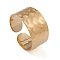 Ion Plating(IP) 304 Stainless Steel Open Cuff Rings for Women, Real 14K Gold Plated, Inner Diameter: 17.2mm