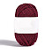 Wool Knitting Yarn, for Weaving, Knitting & Crochet, FireBrick, 5mm, about 54.68 Yards(50m)/Skein