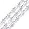 Tarnish Resistant 304 Stainless Steel Link Chains, Soldered, Cross, Stainless Steel Color, 10x4.5x1mm