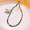 Natural & Synthetic Mixed Gemstone Heishi Graduated Beaded Necklaces