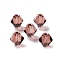 K9 Glass, Imitation Austrian Crystal Beads, Faceted, Bicone, Sienna, 6x6x6mm, Hole: 0.9mm