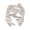 Multi-layer Alloy Open Cuff Rings for Women RJEW-M018-02P-01-3