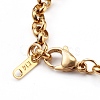 Women's 304 Stainless Steel Rolo Chain Bracelets BJEW-JB05995-01-3
