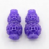 Synthetic Coral Carved Gourd Buddhist Beads CORA-A009-B-2