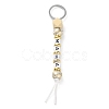 Wood and Plastic Beads Keychain Decorationes KEYC-B016-01-2