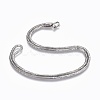 304 Stainless Steel Snake Chain Necklaces NJEW-F248-01D-P-1