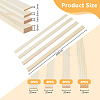 DICOSMETIC 8Pcs 4 Styles Wood Rolling Mud Stick Guides WOOD-DC0001-20-2