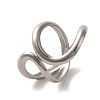 304 Stainless Steel Open Cuff Ring RJEW-C068-05F-P-1
