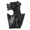 Heart Lariat Necklace for Girl Women NJEW-JN03710-3