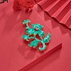 Chinese Style Alloy Enamel Chandelier Components Links X-ENAM-E329-67A-G-9